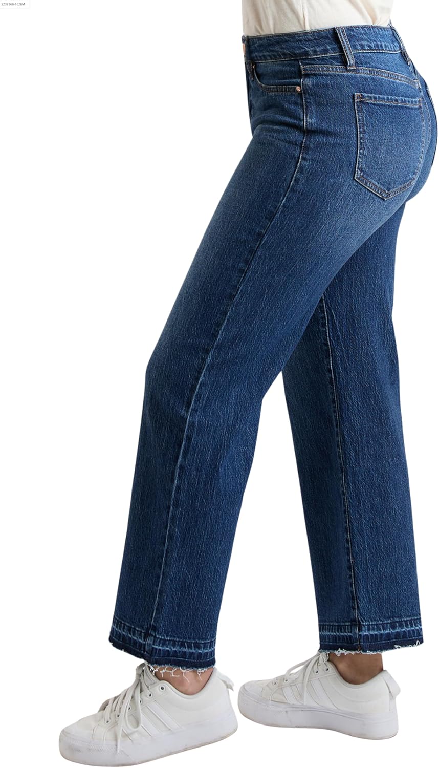 Royalty for Me Women's Royalty for Me Women's High Rise Wide Leg Jeans with Angled Seam