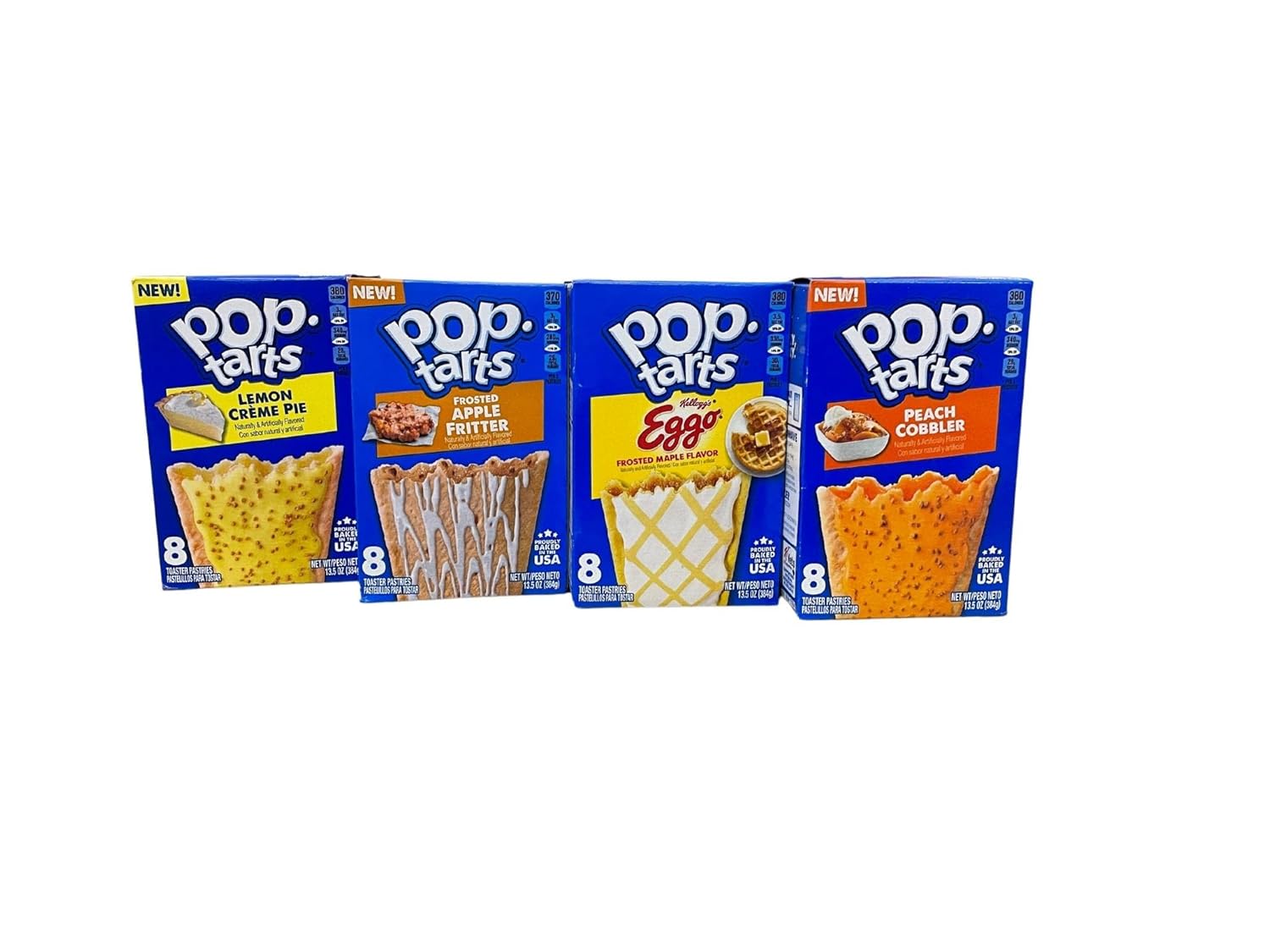 PopTarts Lemon Creme Pie Apple Fritter Eggo Peach