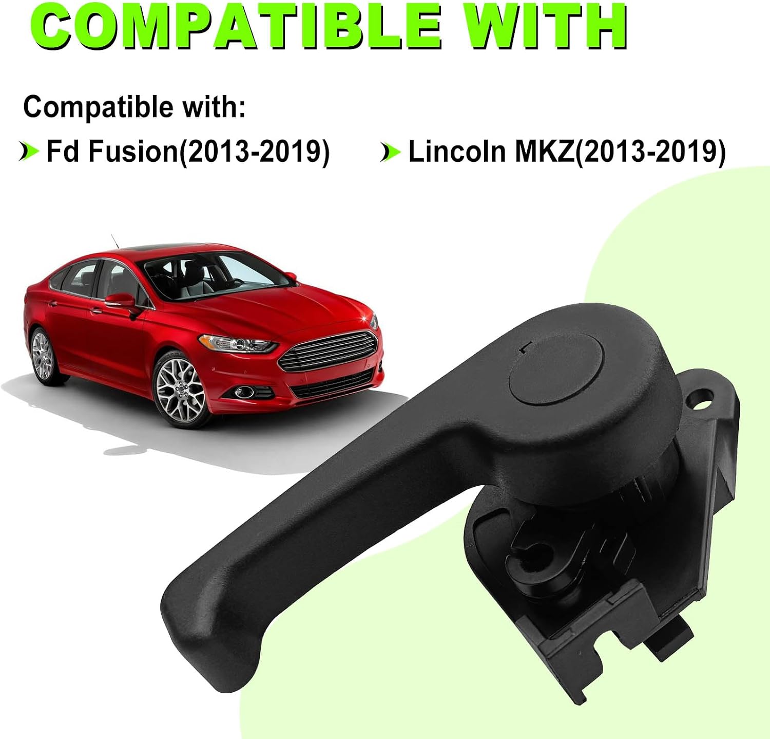 Hood Release Handle Compatible with Fd Fusion 2013-2019 Lincoln MKZ 2013-2019 Hood Latch Assembly Bonnet Open Handle Replace OE # DS7Z-99042C74-A, HS7Z-16B626-A