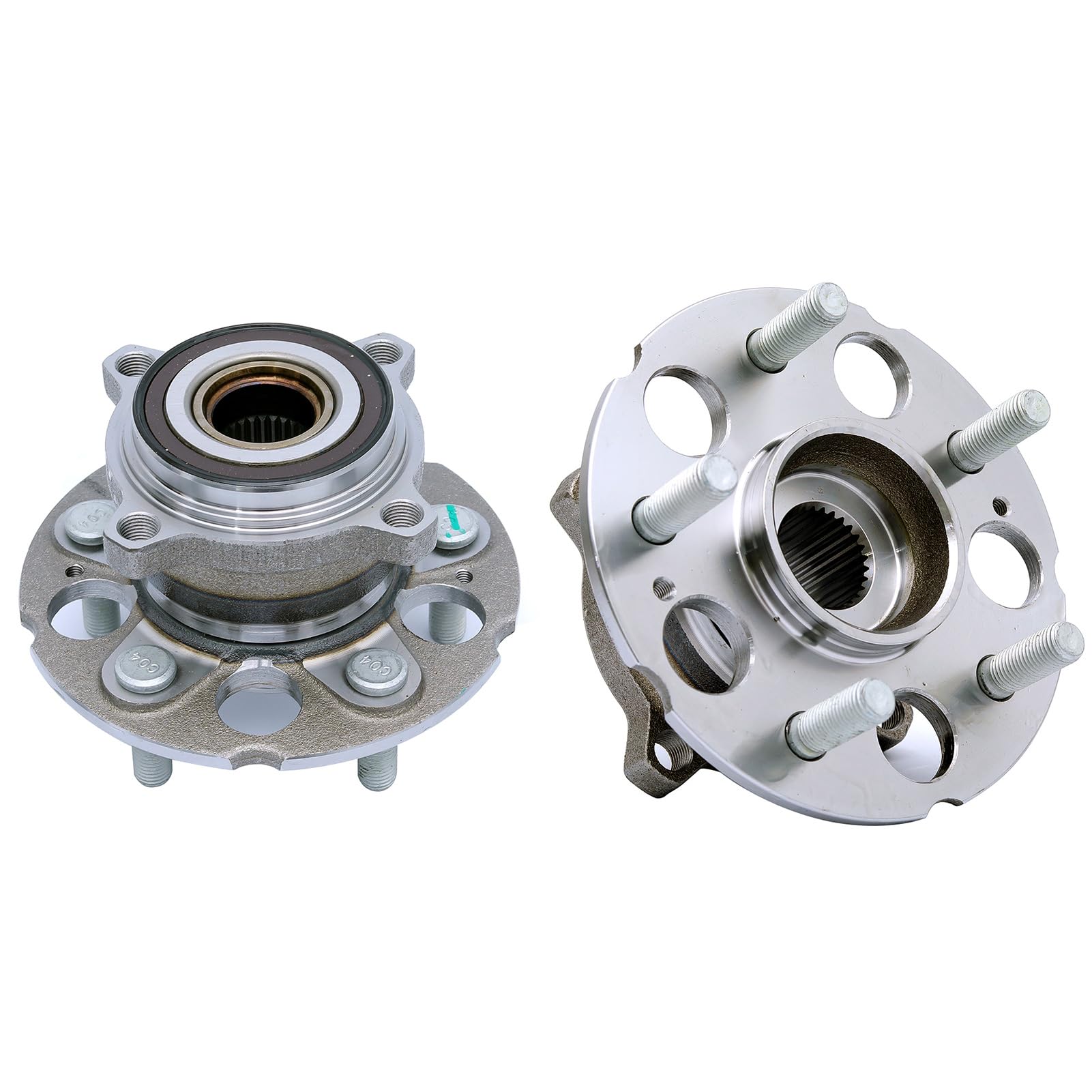 OWLAUTO 512345 Pair Rear Driver & Passenger Side Wheel Hub Bearings Assembly Compatible with 2007-2012 Acura RDX, 2017 Acura RDX [AWD ONLY], 2007-2011