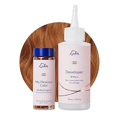 Miniatura 31 de eSalon - Kit Completo de Colorante y Tinte Permanente para el Cabello - Cobre Oro Oscuro - Kit de Colorista Personal para Hasta 100% Cobertura