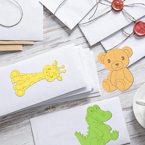 Miniatura 7 de GLOBLELAND Troqueles de corte de metal para animales, conejo, jirafa, zoológico, león, oveja, troqueles de animales del zoológico, oso, hipopótamo,