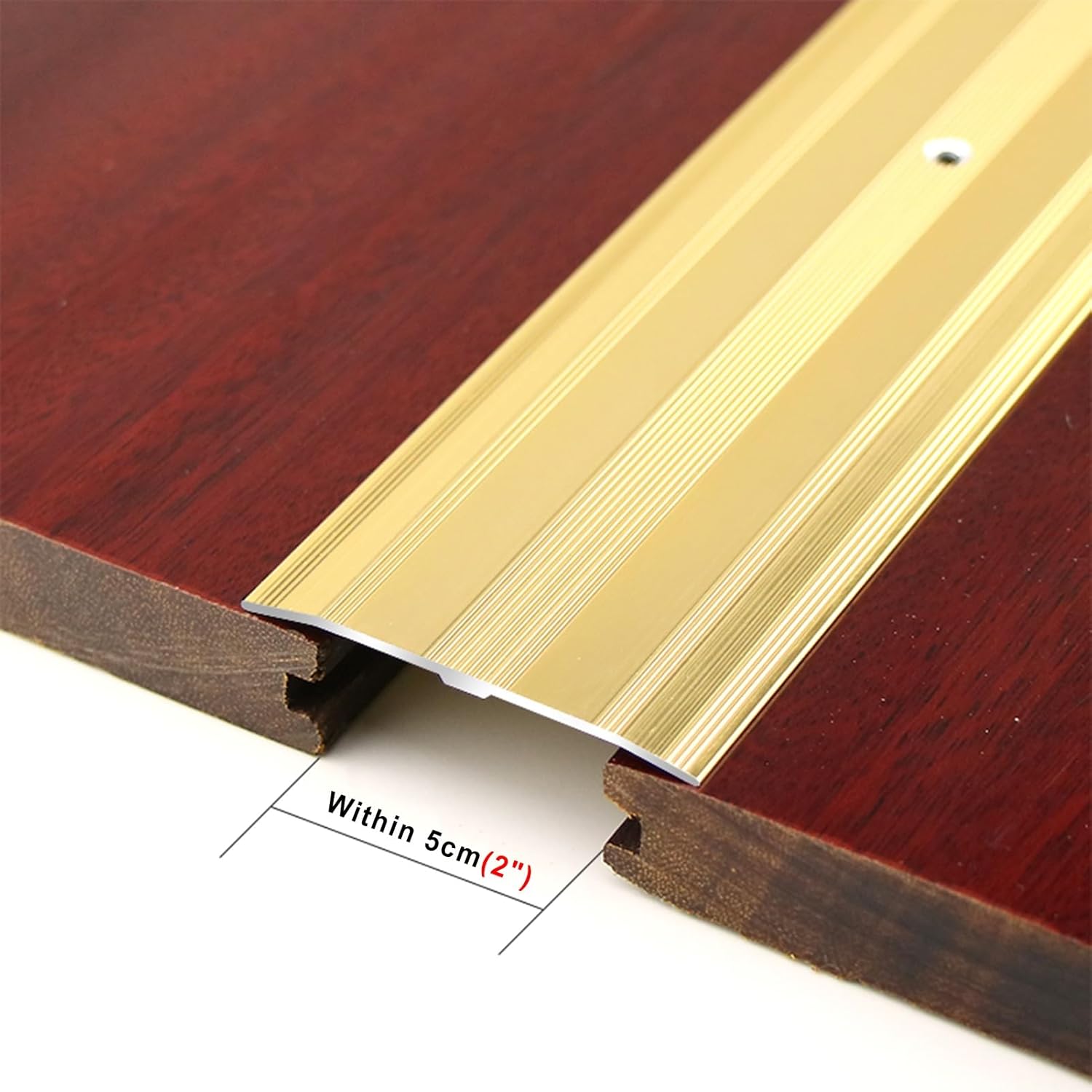 Extra Narrow Metal Floor Divider Cover Transition Strip Wood to Tile Strip s,Gap ing Aluminum Alloy,Multi-Functional Reducer Threshold Carpet Lvt/Vinyl/Laminate (Color:Black)