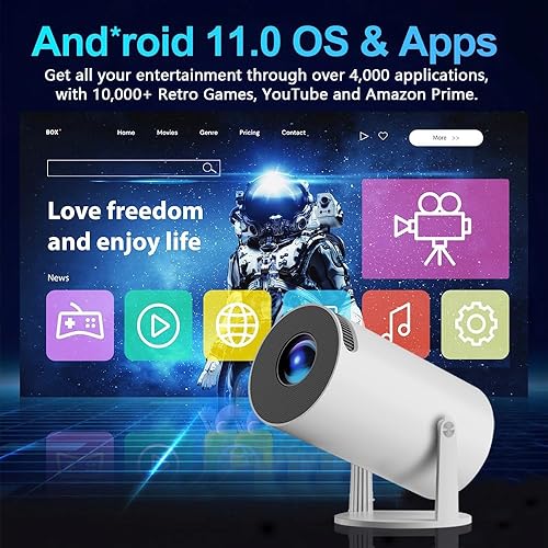 Miniatura 5 de X10 Plus - Consola de juegos retro con proyector, proyector portátil 4K HD con más de 10000 juegos, Plug and Play TV Video Game Stick, proyector