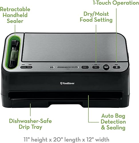 Miniatura 4 de Productos Sunbeam FSFSSL4440 – 000 4400 Series de sellador de aspiradora, Negro