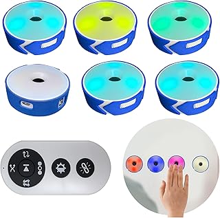 Luzes de treino de reação, 6 unidades, 4 modos, luzes de agilidade desportiva, kit de treino com carregamento USB, luzes de treino de reação desportiva, velocidade para atletas