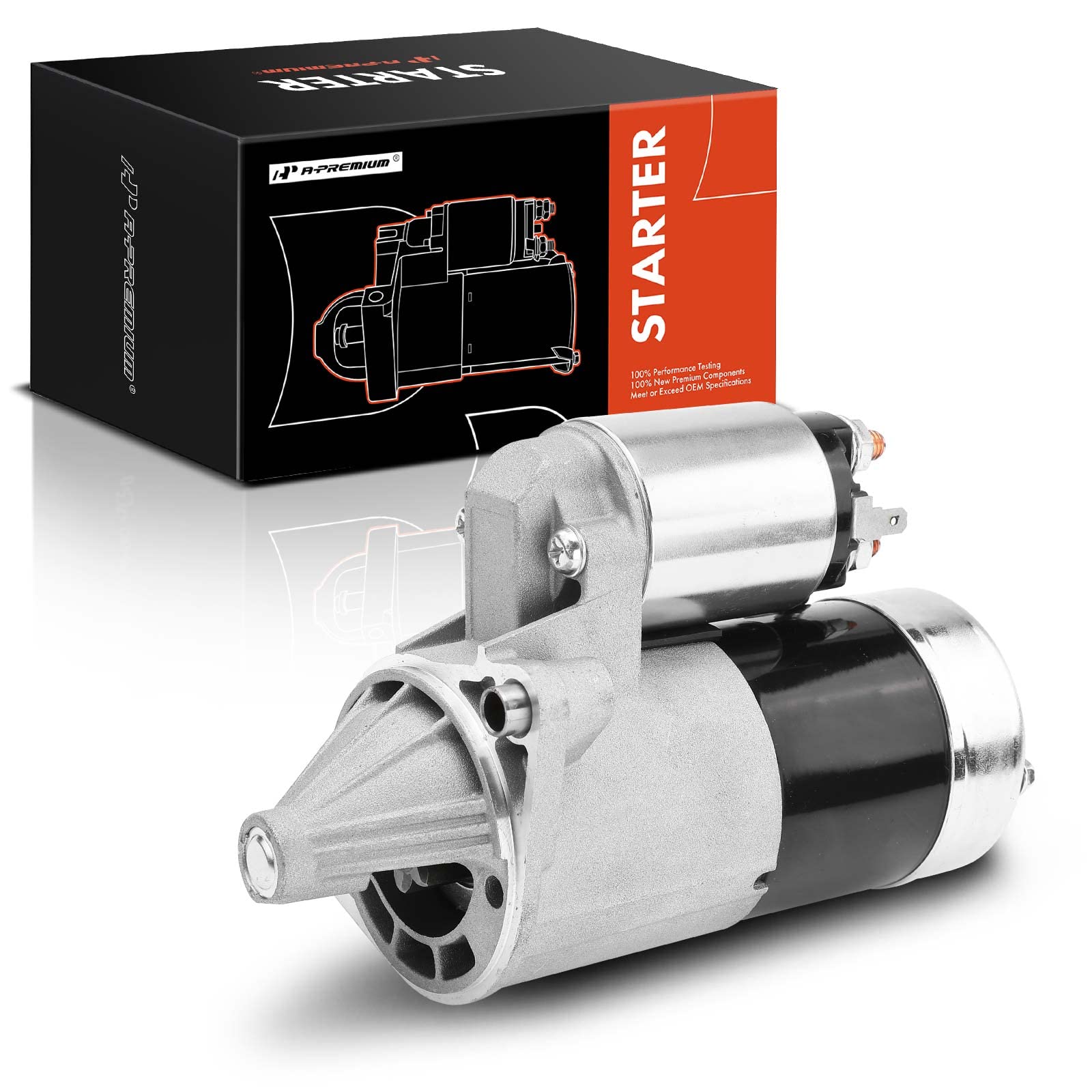 A-Premium Starter Motor Compatible with Suzuki Aerio 2002-2007, Esteem 1999-2002, 1.6L 1.8L 2.0L 2.3L, Manual Transmission, 12V 1.2KW 8 Teeth