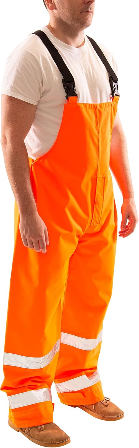 Rain Bib Overall,Class E,Orange,3XL