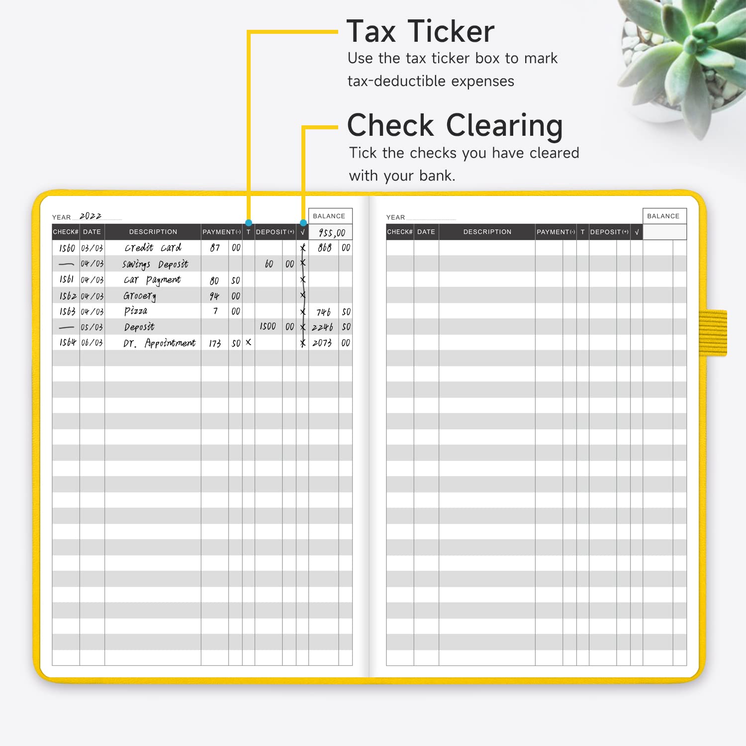 12 Check Registers For Personal Checkbook - Made In The