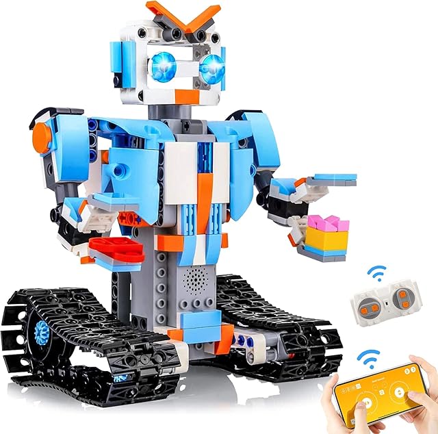 Sillbird STEM Robot Toys for Kids- Educational Engineering Science Kit Building Blocks with Remote Control for Boys and Girls Aged 8-12 Years Old