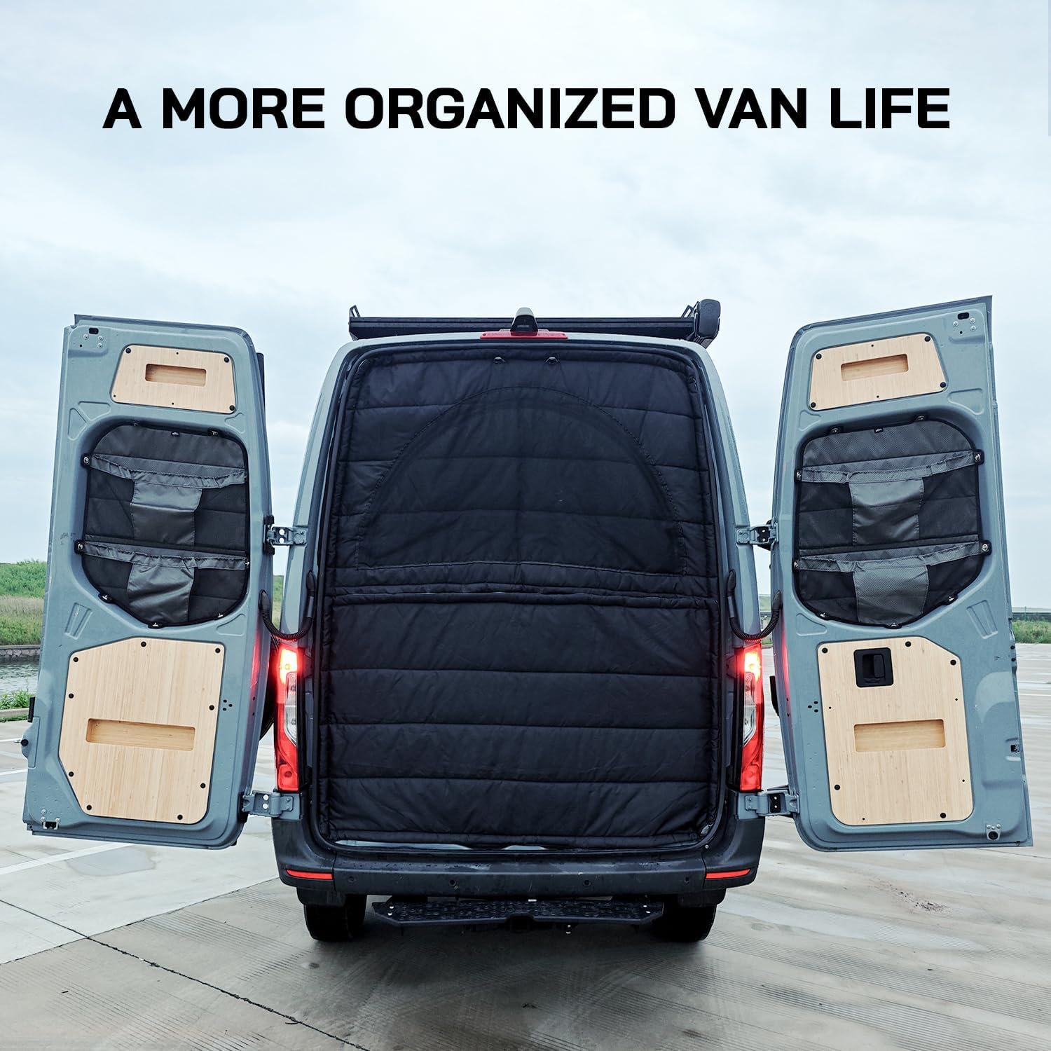 Rear Door Storage Bags (Pair) for Mercedes-Benz Sprinter VS30 2019-2026, Rear Door Storage Panels, Lightweight Design, Middle