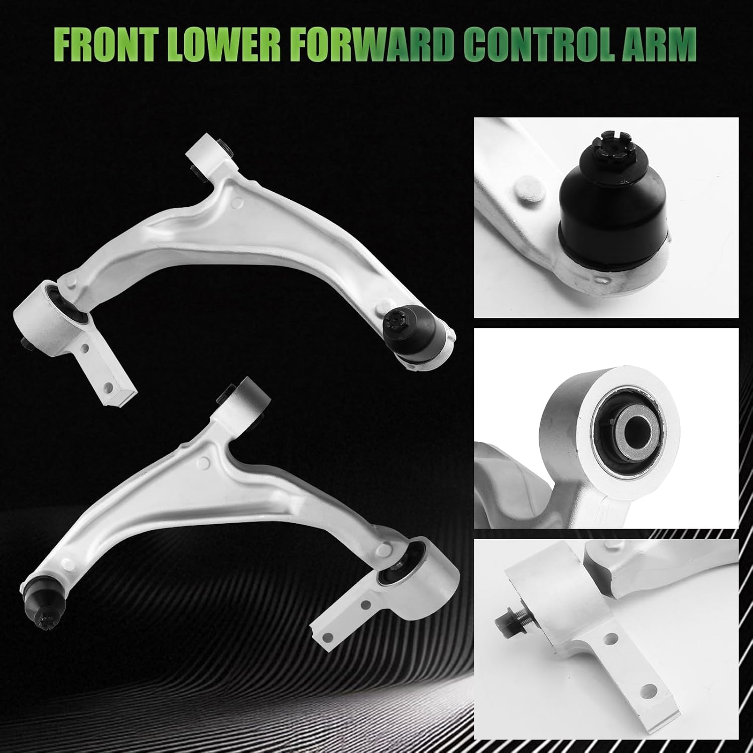 Front Lower Control Arm with Ball Joints Set for 2009-2015 Pilot, Control Arm Replacement: 51360-SZA-A02, 51360-SZA-A04, 51350-SZA-A02, 51350-SZA-A04