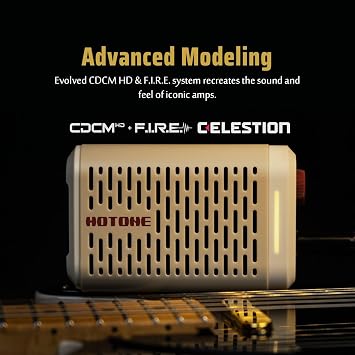 HOTONE Pulze Mini 5W Mini Smart Guitar Amp,Headphone Amp with BT Speaker Mobile APP for Electric Guitar, Acoustic or Bass