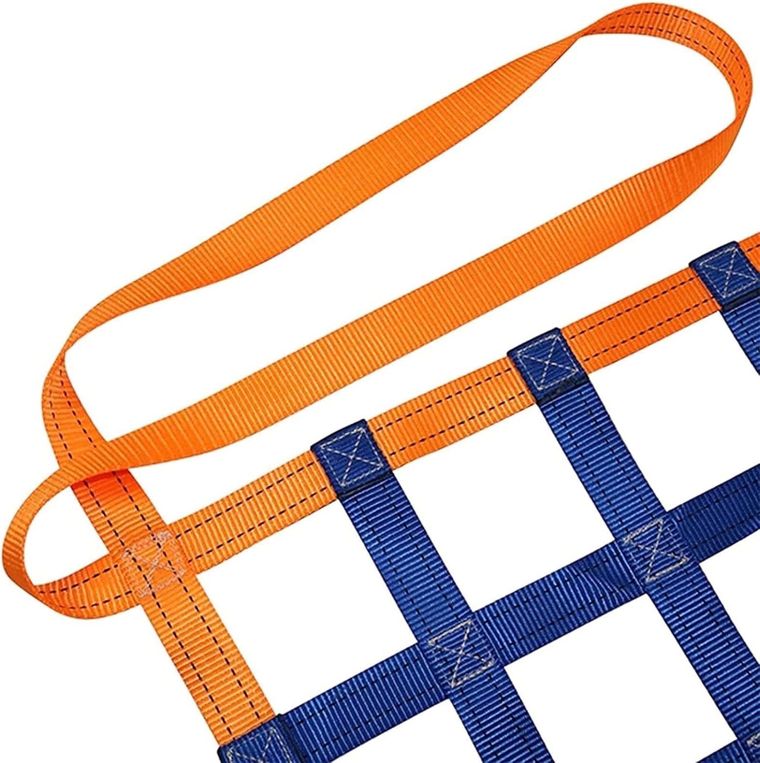 吊り下げ式貨物ネット - 安全吊り上げネットストラップ、貨物吊り上げネット、スリングネット、フラットポリエステルスリングホイストネッ