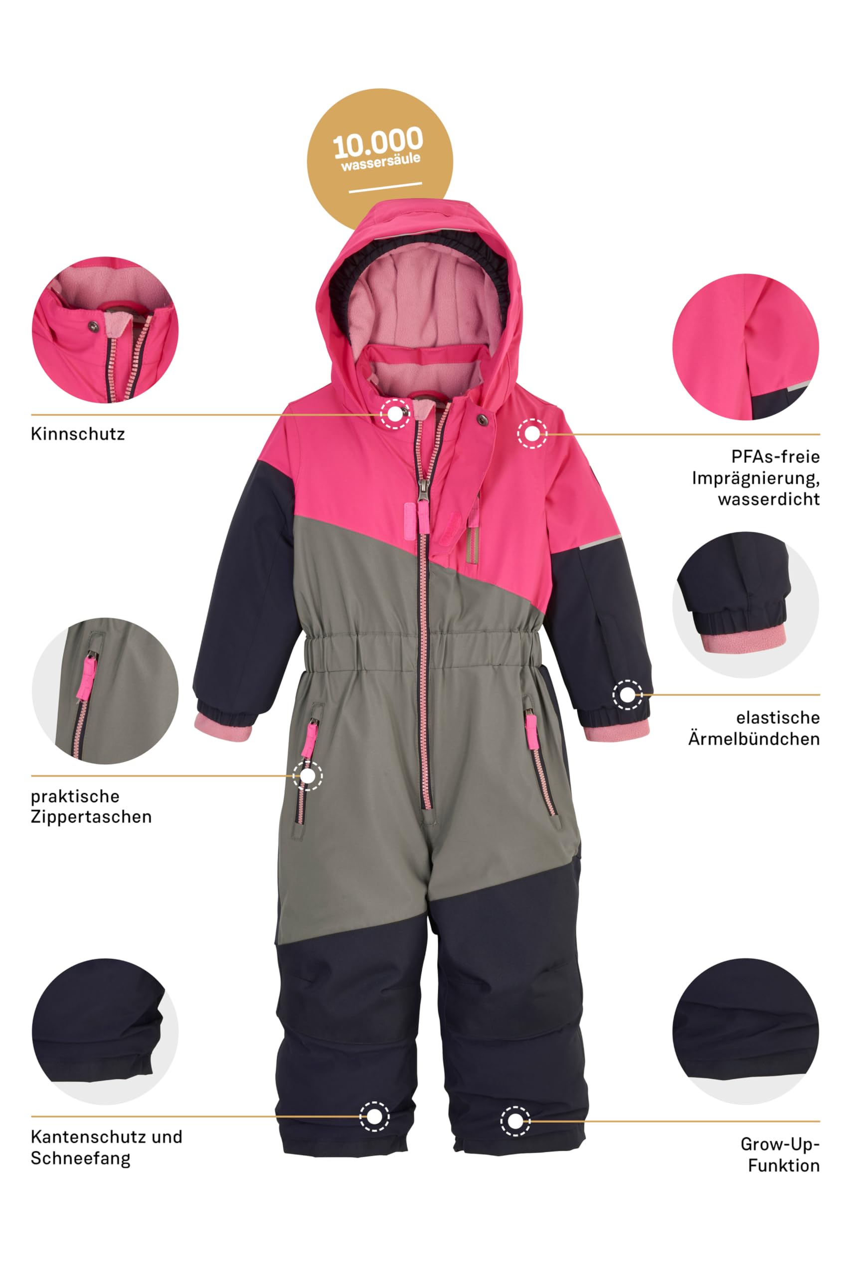 first instinct by killtec Fisw 27 Mns Onpc Tuta da sci/neve con cappuccio Unisex - Bimbi 0-24 (Pacco da 1)