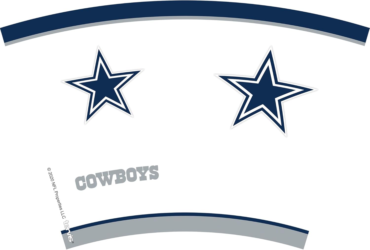 Tervis Made in USA Double Walled NFL Dallas Cowboys Tradition Insulated Tumbler Cup Keeps Drinks Cold & Hot, 24oz, Classic - Image 2