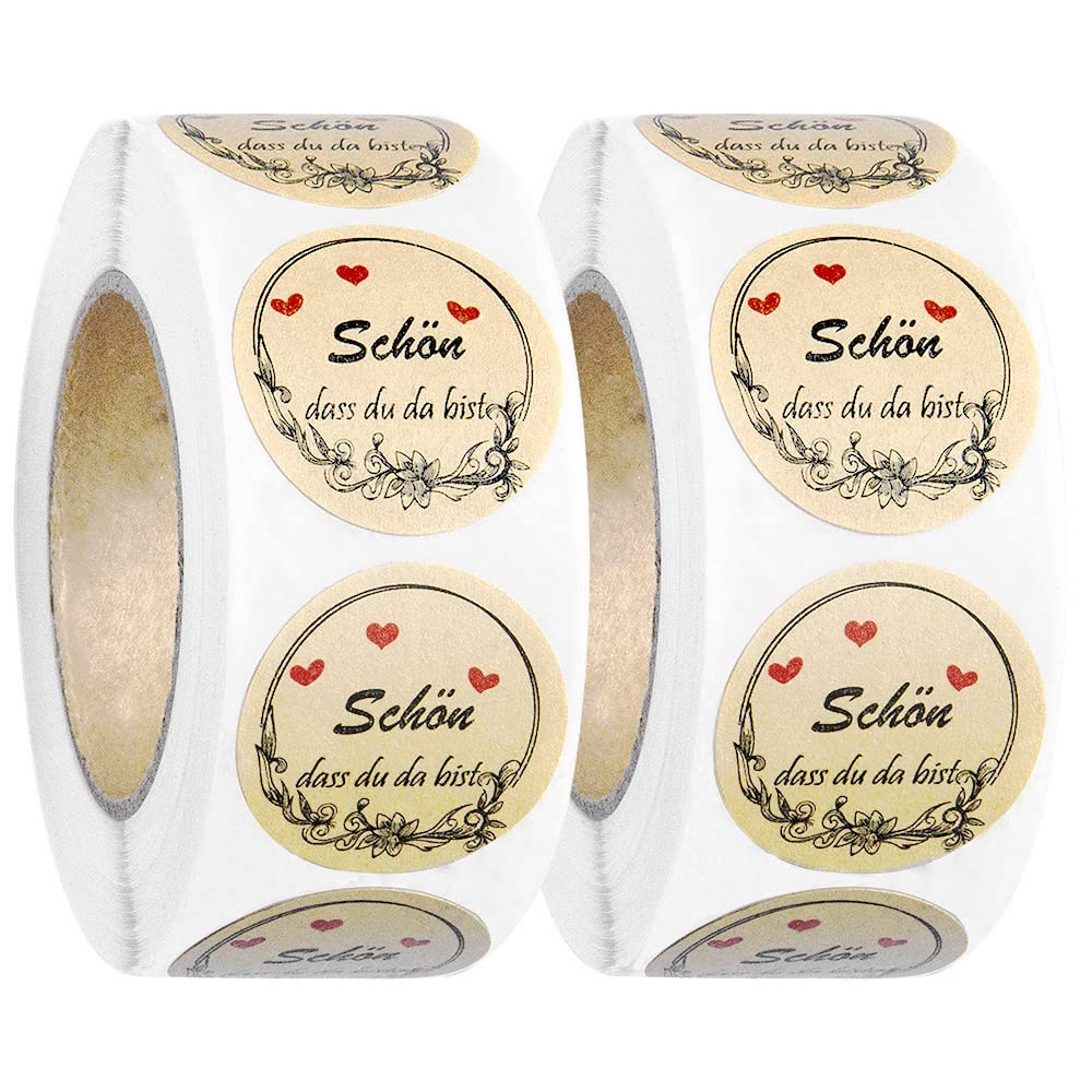 Pegatina Regalo,Pegatina Etiqueta,Rollo de Pegatinas,Sticker Redondo,Pegatinas Autoadhesivo,Pegatina para Boda Cumpleaños Aniversario (Estilo 1)