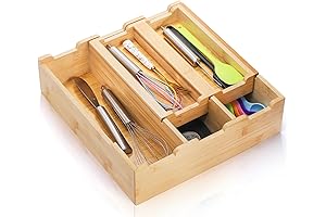 Okllen Bamboo Stackable Organizer Drawers