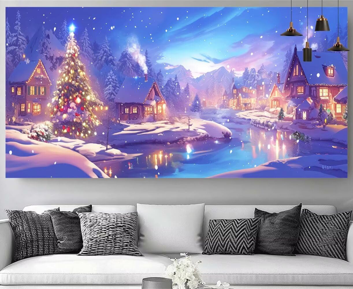 Diamond Painting d'Hiver kit complet activité manuelle cadeau - 8