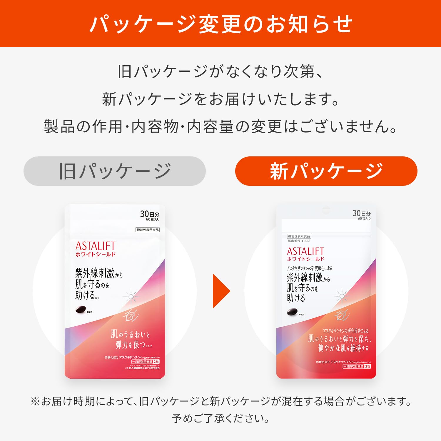 アスタリフト　ホワイトシールド　2袋 Amazon.co.jp: アスタリフト サプリメント ホワイトシールド (30日分60