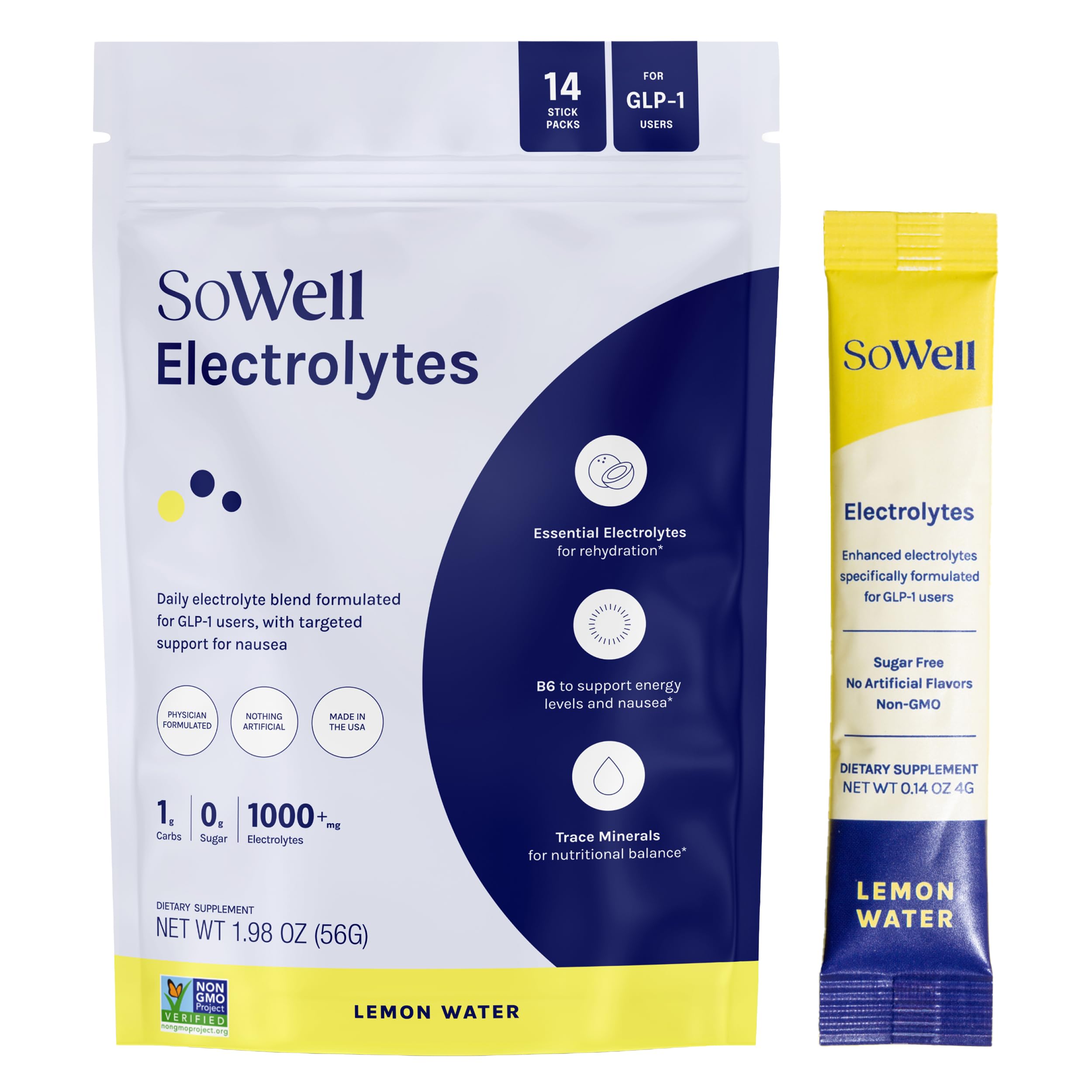 glp 1 electrolytes Amazon.com: SoWell GLP-1 Enhanced Electrolytes Lemon Water Drink Mix,  Hydration Support Powder with Coconut Water, Trace Minerals and B6  Vitamins, Sugar-Free, 14 Stick Packs : Health & Household