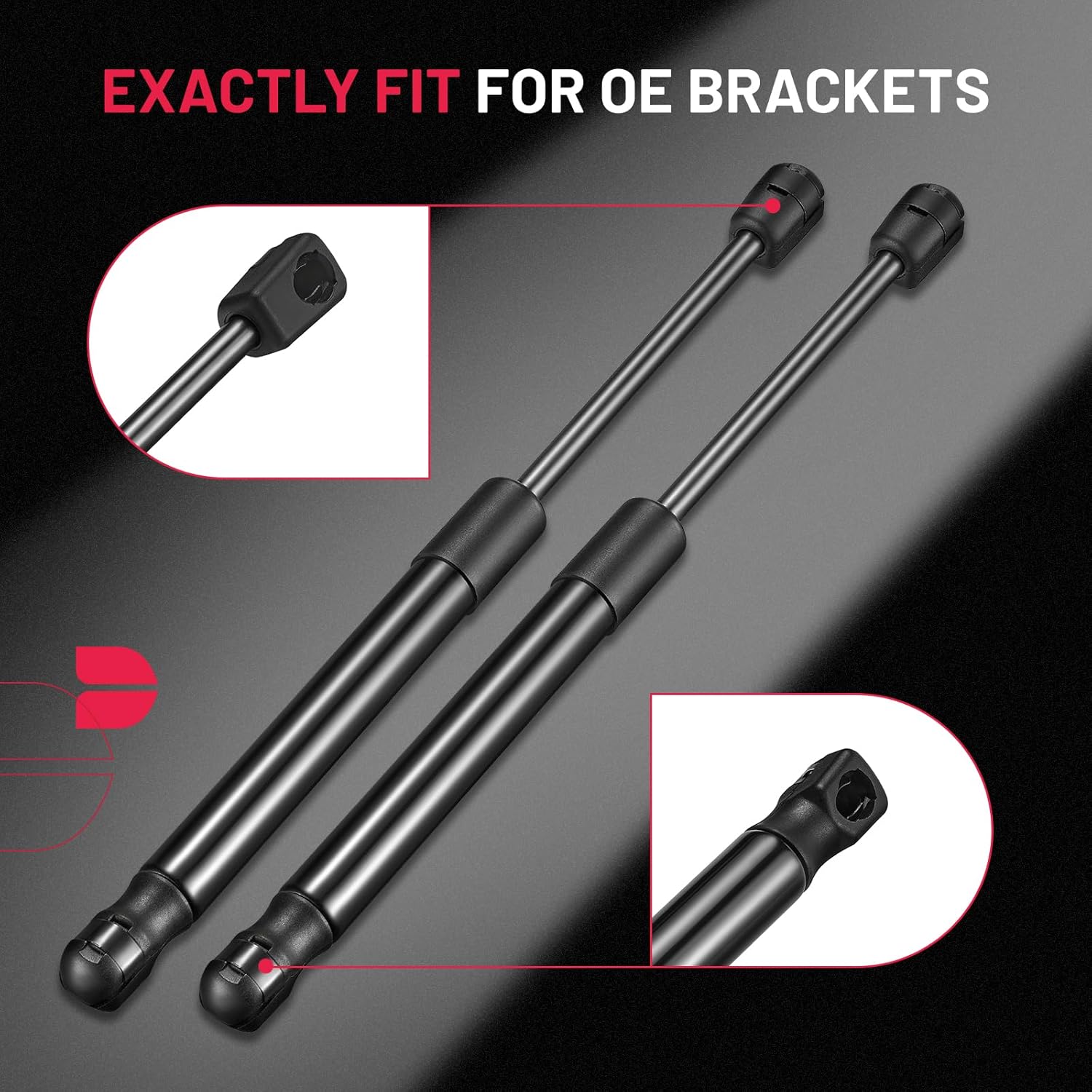 BDFHYK SE119P150 12inch 665N/150Lbs Gas Shocks Struts Lift Support for Leer Camper Shell Rear Topper Window Pickup Cap Canopy Toolbox Cabinet Lid Motorhome Door Gas Springs Set of 2