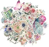 Vista 21 de allydrew Calcomanías decorativas para álbumes de recortes, Washi, manualidades para papelería, diario, fabricación de tarjetas (60 piezas)