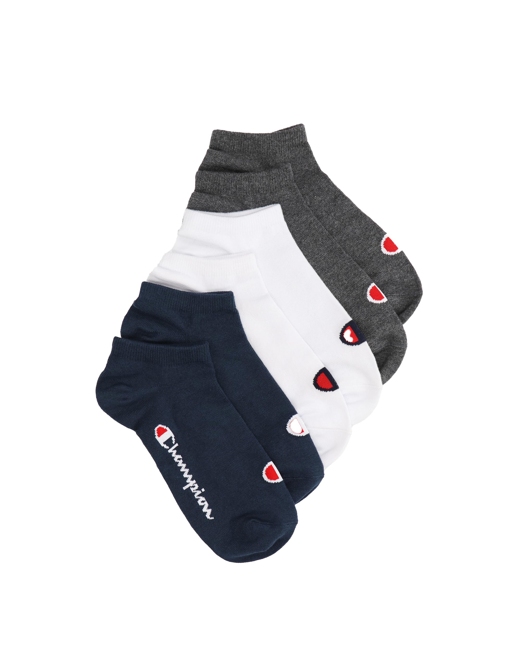 Champion BASICS NOS Adult Unisex Socks, Sneaker, Navy Blue, 6 Pack