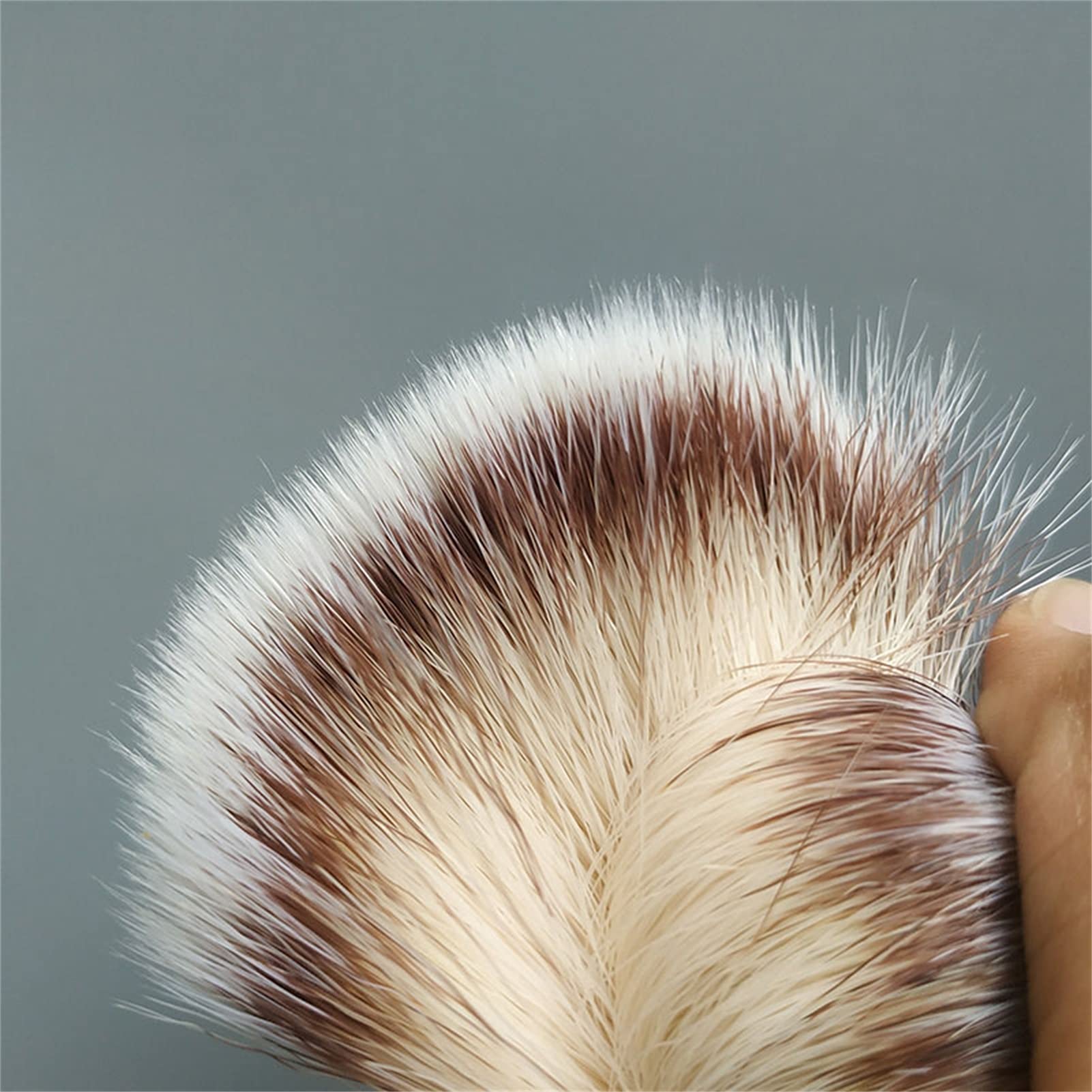 AnSafe Pennello da Barba Alta qualità Capelli di Rayon Manico in Resina Barba Sapone Pennello in Schiuma Fatto a Mano Pennello da Barba Bagnato (Colore : B)