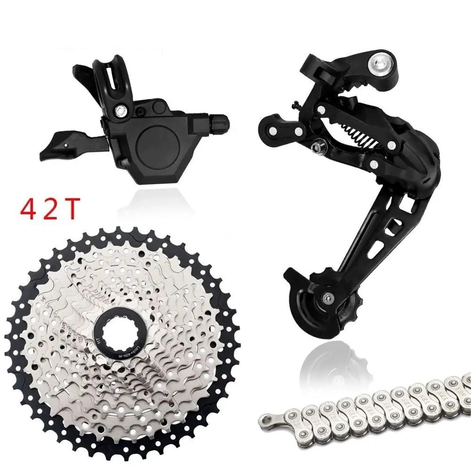 Grupo de velocidades RX10 1x10, Grupo de Cadena YBN, desviadores Traseros, Cassette MTB de 36 Dientes y 42 Dientes, Cambio Rainbow M6000 A5 A7 Deore