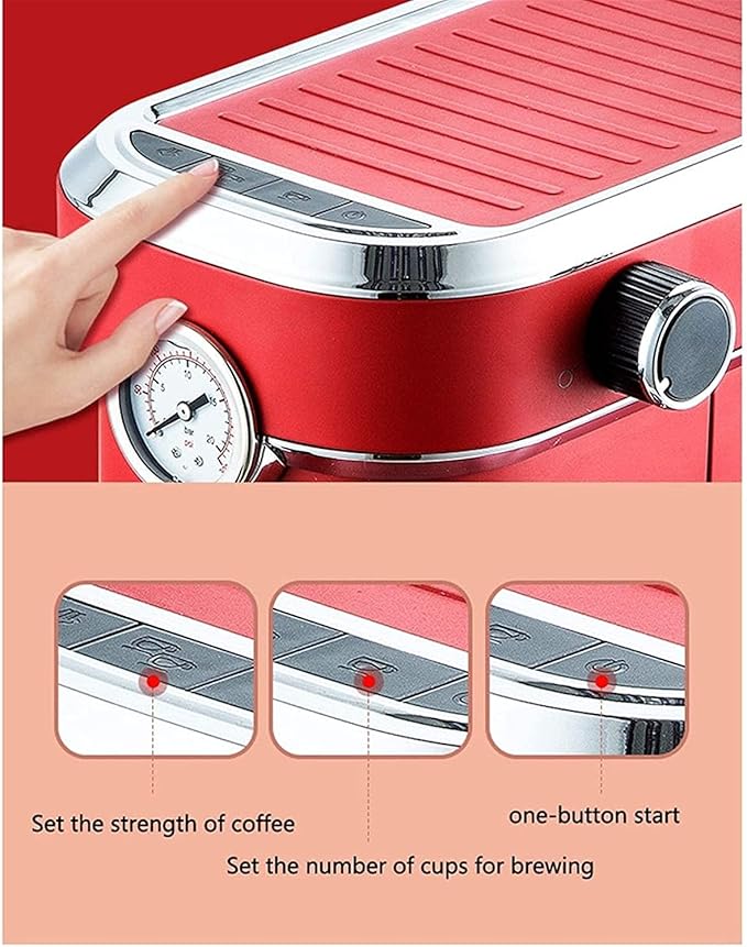 Cafetera Semi Automática Expreso 15 bares con Espumador de Leche miniatura 2