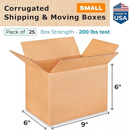 Miniatura 102 de Cajas para envío IDL Packaging - B-1266-5 de cartón corrugado, tamaño pequeño, de 12 pulgadas de largo x 6 pulgadas de ancho x 6 pulgadas de alto