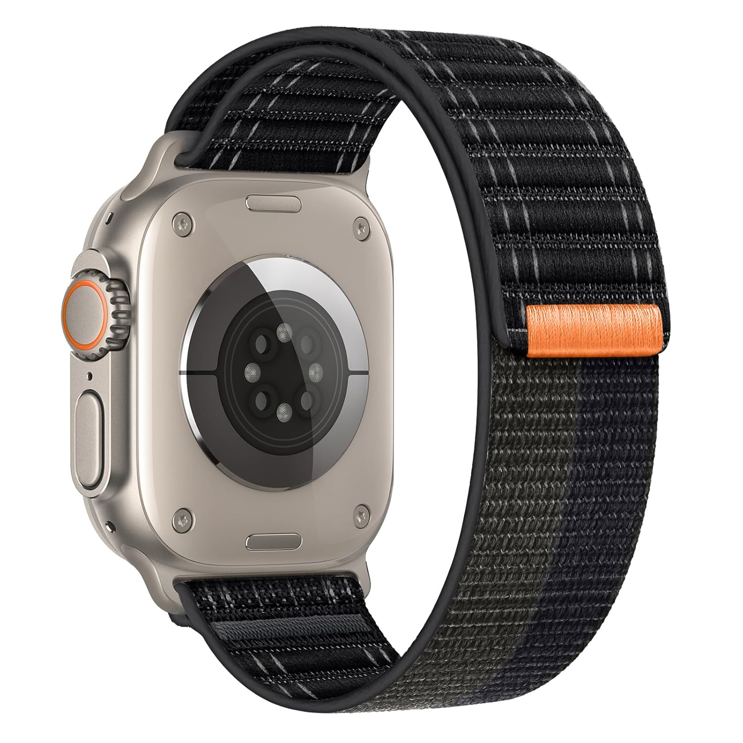 Compatible with Apple Watch Strap Series 10/9/8/7/6/5/4/SE/Ultra Braided Nylon iwatch Band 40mm 44mm 41mm 45mm 42mm 46mm 49mm Thin Sport Loop for Men Women (40/41mm,Black)