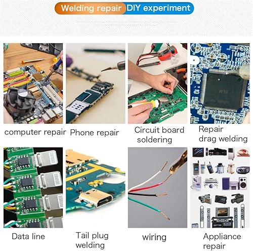 Miniatura 6 de Kenhihi Alambre de soldadura de base de colofonia de plomo de estaño 6337 para soldadura eléctrica (0.031 in1.76 oz)