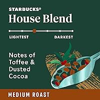 Vista 3 de Starbucks K-Cup Coffee Pods, Medium Roast, House Blend for Keurig Coffee Makers, 100% Arabica, 1 Box (75 Pods)