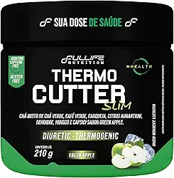 Fullife Nutrition, Thermo Cutter Slim, Diuretic, Thermogenic, Sabor Green Apple, Pote, 210 gramas • 30 Doses