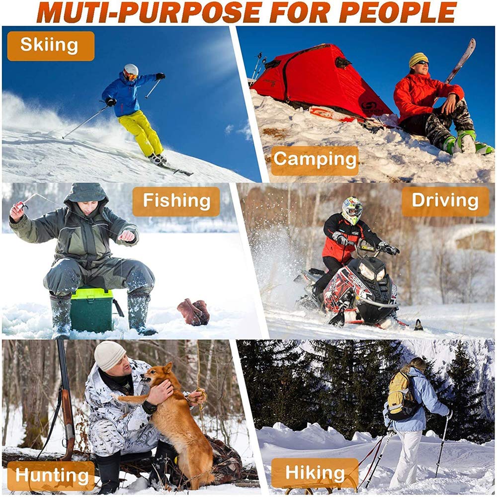 Chaussettes Chauffantes, Chauffe-Pieds De USB 3 Niveaux De Chauffage Lavables Par Temps Froid Chaussettes Chauffantes électriques Pour L'extérieur, L'équitation, Le Camping, La