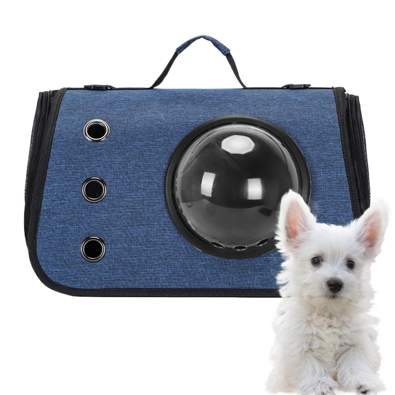 Transportador de mascotas para gatos y cachorros de viaje con ventana de viaje