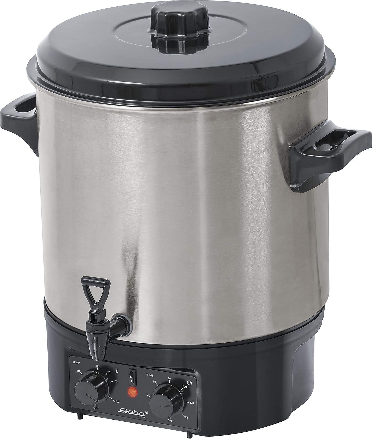 Steba ER 2 Einkoch- und Glühweinautomat 27L Edelstahl 2000W Temperaturregelung 30-100°C Timer 120 Min