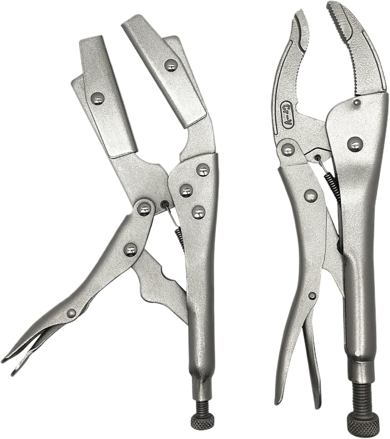 1pc 10 inch Radiator Hose Clamp Locking Pliers+10in Light Handle Carbon Steel Nickel Plated Width Mouth Locking Pliers