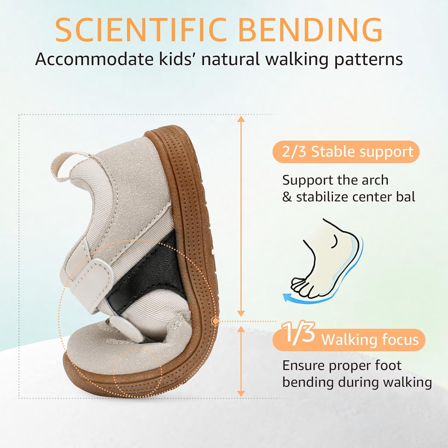 Toddler Wide Toe Box Barefoot Shoes Boys Girls Sneakers Zero Drop Kid Tennis Running Shoes Lightweight Non-Slip Comfortable Infant First Walking Shoe Outdoor Activities School - Image 6