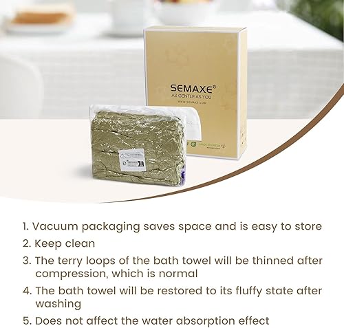 Vista 518 de SEMAXE - Juego de toallas de baño grises, 2 toallas de baño, 2 toallas de mano, 4 toallas faciales, toalla 100% algodón para baño, toalla suave
