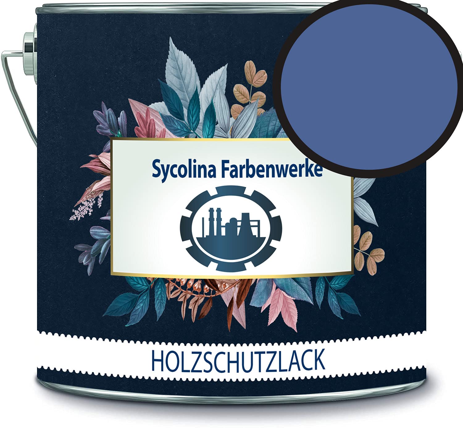 Peinture de protection pour bois couleur RAL 5023 bleu clair haute opacité