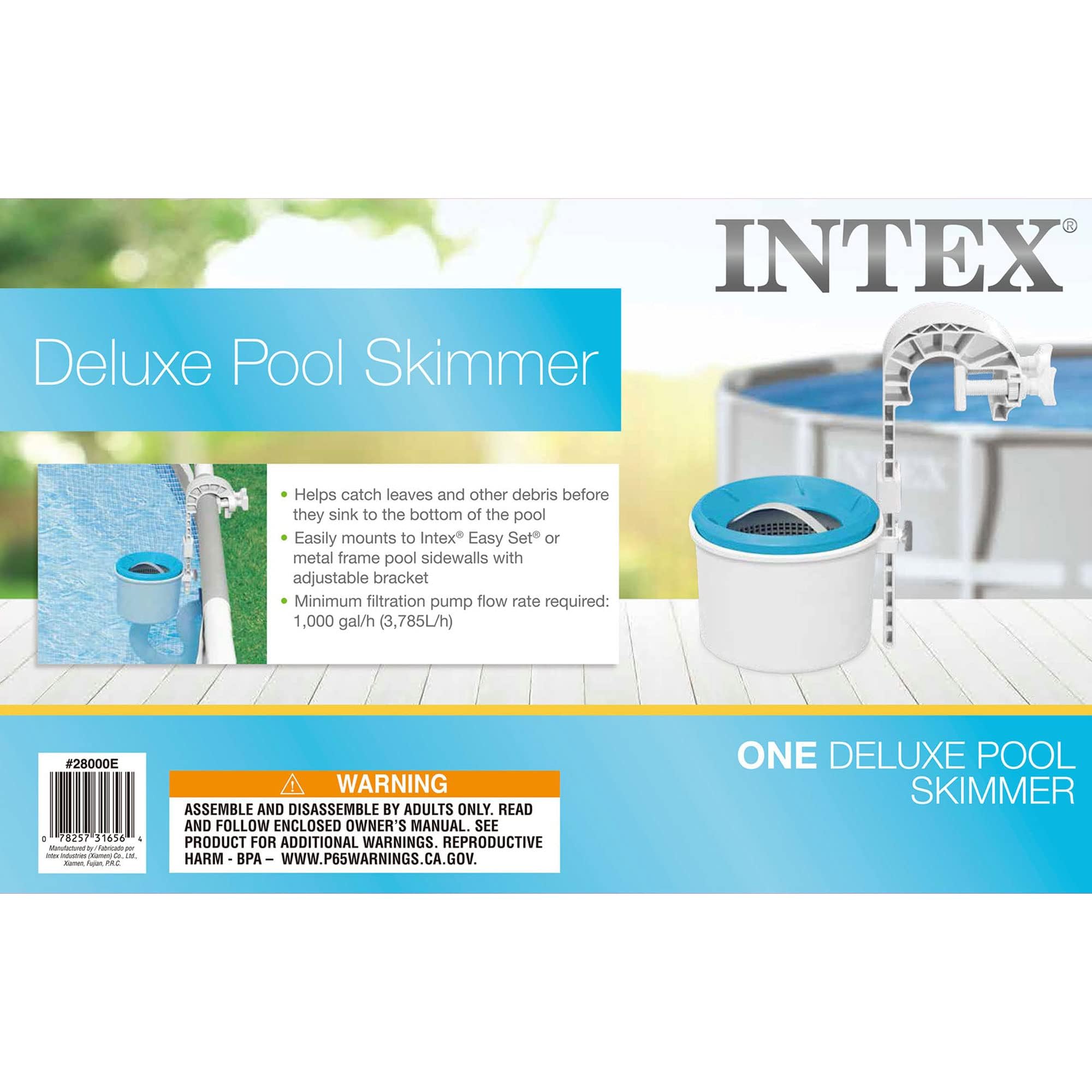 Intex Deluxe Automatyczny skimmer powierzchniowy montowany na ścianie basenu, 28000E