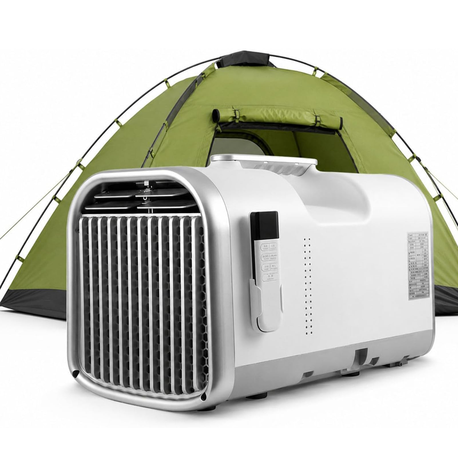 JIANGYUXINLI Portable Tent Air Conditioner for Camping, 4400-5100BTU 220V/24V Compressor AC Unit, Low Power, Auto Evaporation No Manual Drainage, Quiet 4-in-1 Cooling Dehumidifier for Tent RV Caravan