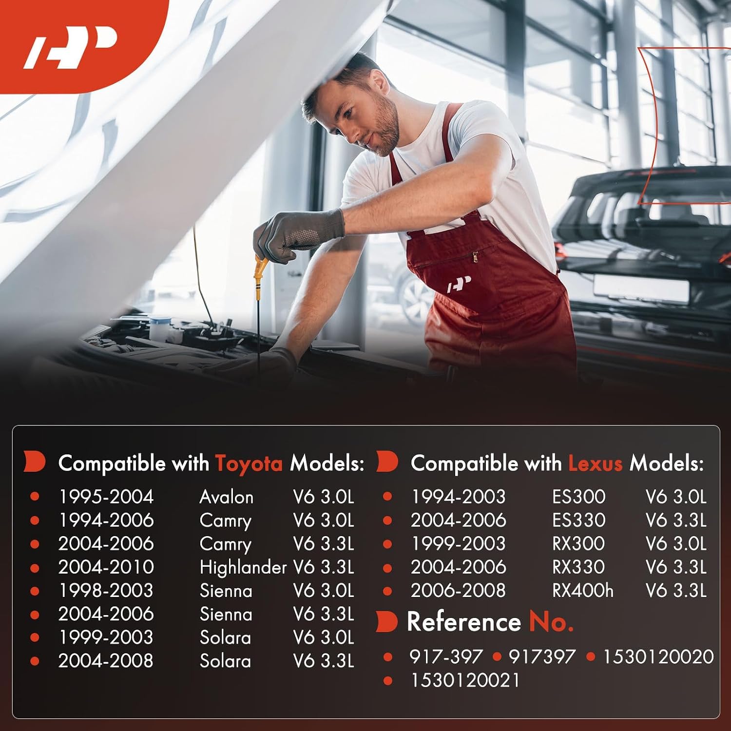 A-Premium 3.0L 3.3L Engine Oil Dipstick Compatible with Toyota & Lexus Models - Camry, Highlander, Sienna, Avalon, Solara, ES300, ES330, RX300, RX330, RX400h, Engine Oil Measuring Rod Dip Stick
