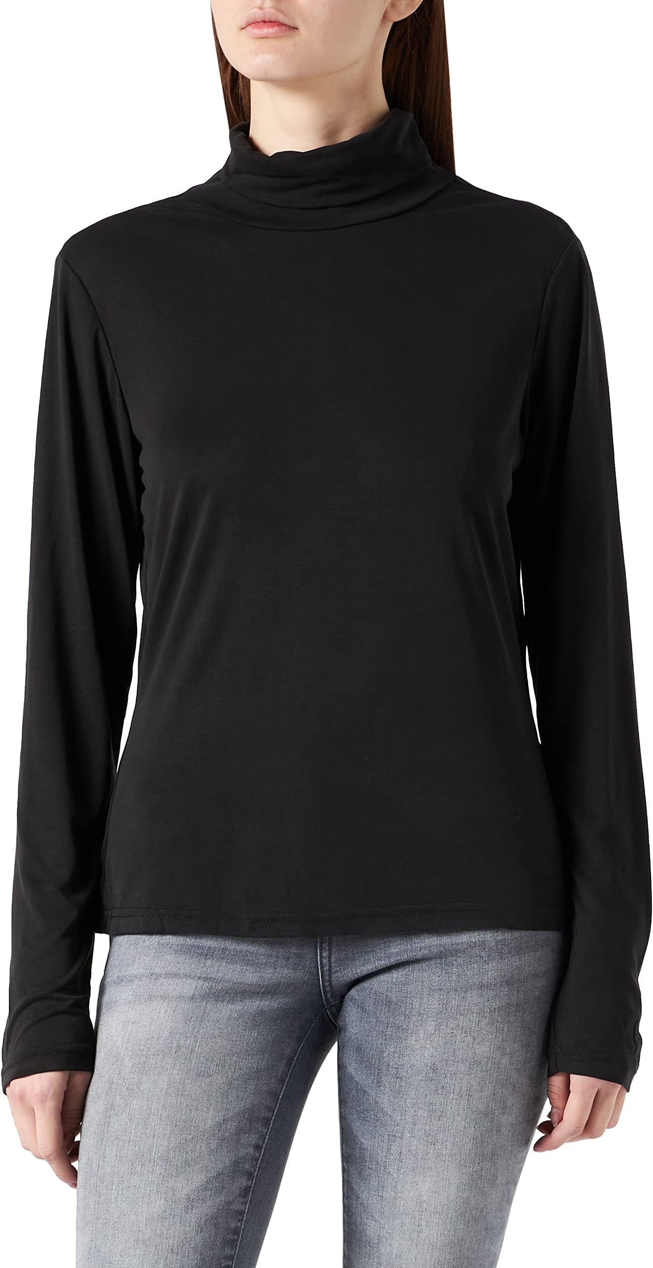 Urban ClassicsWomen's Ladies Modal Turtleneck Longsleeve T-Shirt