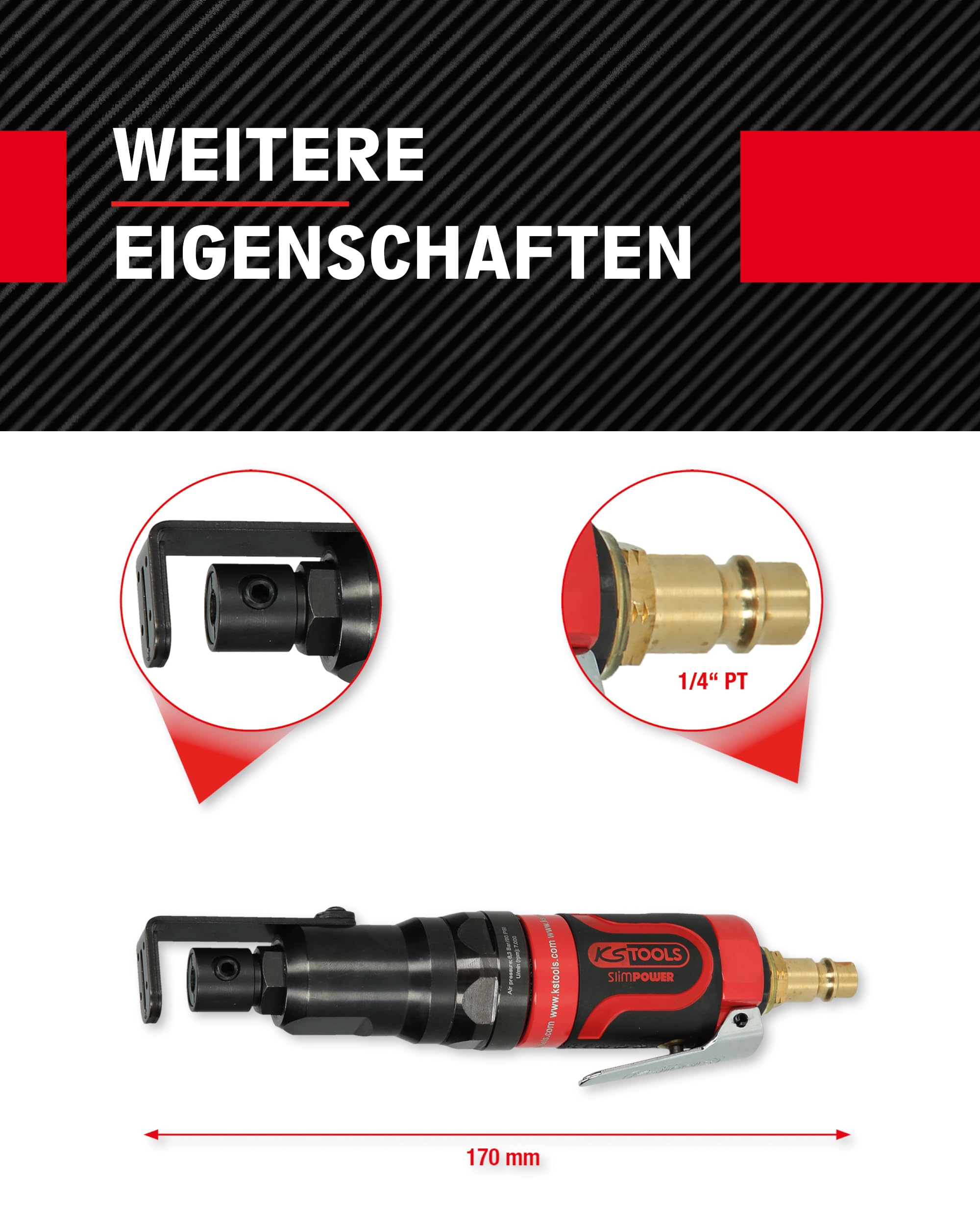 KS Tools 515.5545 Mini scie sabre pneumatique slimPOWER