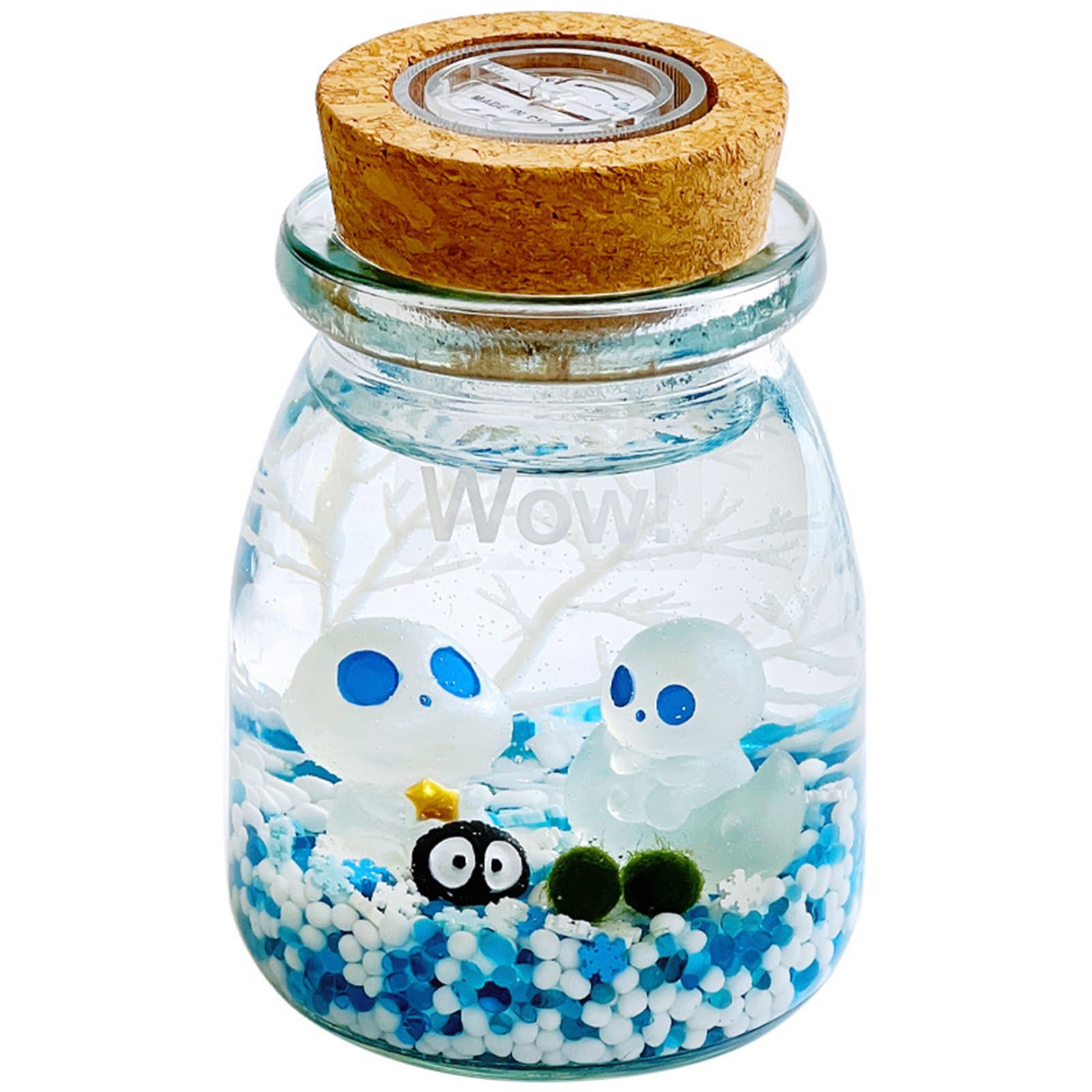 Amazon.co.jp: ミニ水族館 マリモ 水槽 デスクトップアクアリウム 海苔