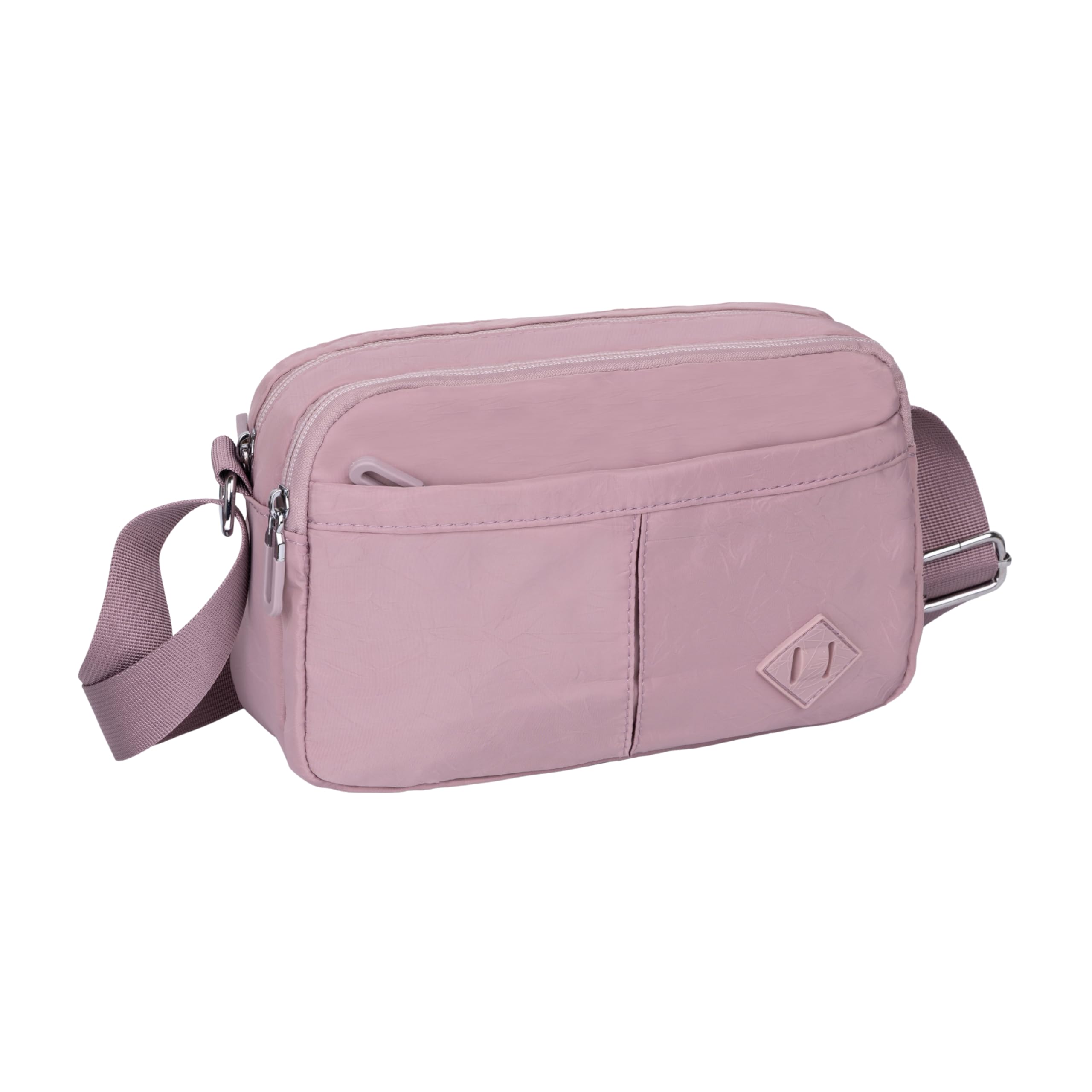 PRANIJ Women’s Crossbody Bag – Lightweight Waterproof Shoulder Bag with Multiple Pockets, Adjustable Strap, Stylish Travel Purse for Everyday Use (Orchid Blush) 1